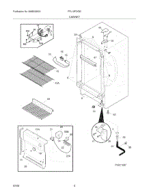 05 - Cabinet parts for Frigidaire Freezer FFU12F2KB0 from AppliancePartsPros.com