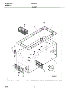 03 - Cabinet parts for Frigidaire Freezer FFC20D7HW1 from AppliancePartsPros.com