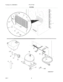 07 - System parts for Frigidaire Freezer FFH17F7HWG from AppliancePartsPros.com