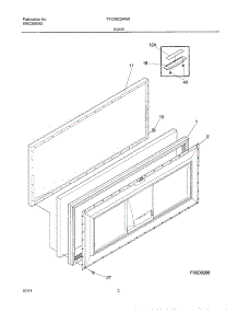03 - Door parts for Frigidaire Freezer FFC05C2AW0 from AppliancePartsPros.com