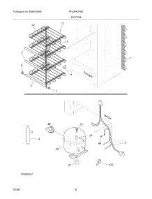 07 - System parts for Frigidaire Freezer FFU09K0FW0 from AppliancePartsPros.com