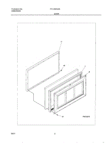 03 - Door parts for Frigidaire Freezer FFC05M0AW0 from AppliancePartsPros.com
