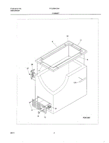 05 - Cabinet parts for Frigidaire Freezer FFC05M0AW0 from AppliancePartsPros.com