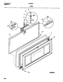 02 - Door parts for Frigidaire Freezer FFC05M3AW3 from AppliancePartsPros.com