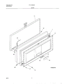 03 - Door parts for Frigidaire Freezer FFC13M2AW0 from AppliancePartsPros.com