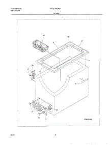 05 - Cabinet parts for Frigidaire Freezer FFC13M2AW0 from AppliancePartsPros.com