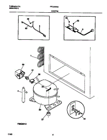 04 - System parts for Frigidaire Freezer FFC05M3AW2 from AppliancePartsPros.com