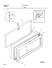 03 - Door parts for Frigidaire Freezer FFC15C2CW0 from AppliancePartsPros.com