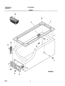 05 - Cabinet parts for Frigidaire Freezer FFC15C2CW0 from AppliancePartsPros.com