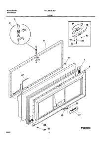 03 - Door parts for Frigidaire Freezer FFC15C6CW0 from AppliancePartsPros.com