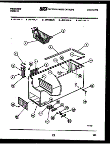 04 - Cabinet Parts parts for Frigidaire Freezer CF16DL4 from AppliancePartsPros.com