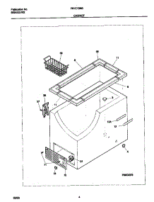 03 - Cabinet parts for Frigidaire Freezer F81C13M3W0 from AppliancePartsPros.com