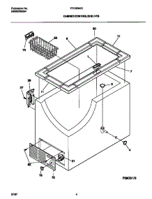 03 - Cabinet / Control / Shelves parts for Frigidaire Freezer FFC05M5CW3 from AppliancePartsPros.com
