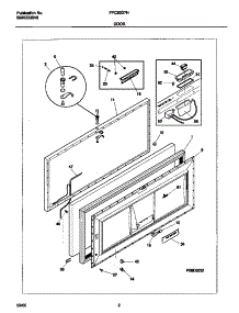 02 - Door parts for Frigidaire Freezer FFC20D7HW2 from AppliancePartsPros.com