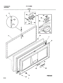 03 - Door parts for Frigidaire Freezer FFC15C8BB2 from AppliancePartsPros.com