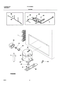 07 - System parts for Frigidaire Freezer FFC15C8BB2 from AppliancePartsPros.com