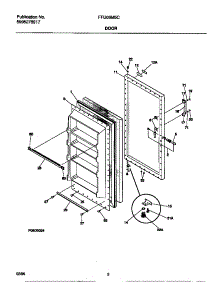 02 - Door parts for Frigidaire Freezer FFU09M5CW1 from AppliancePartsPros.com