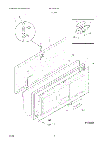 03 - Door parts for Frigidaire Freezer FFC1524DW0 from AppliancePartsPros.com