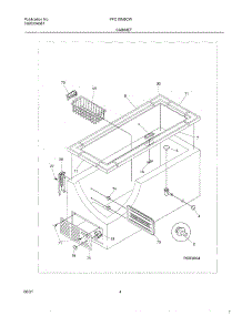 05 - Cabinet parts for Frigidaire Freezer FFC15M6CW6 from AppliancePartsPros.com