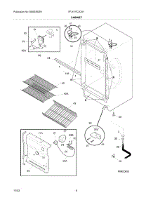 05 - Cabinet parts for Frigidaire Freezer FFU11FC2CW1 from AppliancePartsPros.com