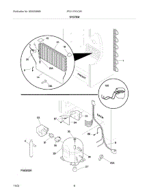 07 - System parts for Frigidaire Freezer FFU11FK1CW1 from AppliancePartsPros.com