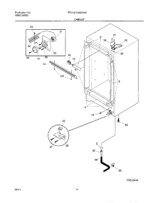 05 - Cabinet parts for Frigidaire Freezer FFU12M2AW0 from AppliancePartsPros.com