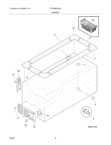 05 - Cabinet parts for Frigidaire Freezer FFN09M5HWA from AppliancePartsPros.com