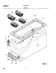 05 - Cabinet parts for Frigidaire Freezer FFC15C7AW3 from AppliancePartsPros.com