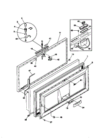 02 - Door parts for Frigidaire Freezer FFC15D9CW0 from AppliancePartsPros.com