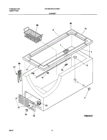 05 - Cabinet parts for Frigidaire Freezer FFC15G7AW1 from AppliancePartsPros.com