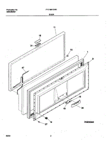 03 - Door parts for Frigidaire Freezer FFC18K1CW0 from AppliancePartsPros.com