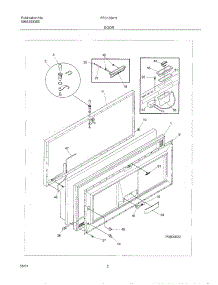 03 - Door parts for Frigidaire Freezer FFC13D7HW4 from AppliancePartsPros.com
