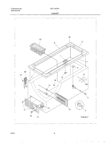 05 - Cabinet parts for Frigidaire Freezer FFC13D7HW4 from AppliancePartsPros.com