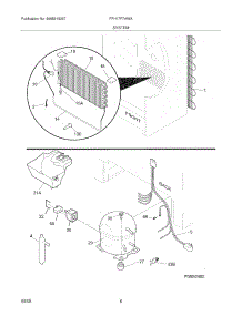 07 - System parts for Frigidaire Freezer FFH17F7HWA from AppliancePartsPros.com