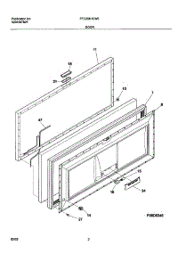03 - Door parts for Frigidaire Freezer FFC20K1CW0 from AppliancePartsPros.com