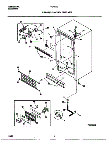 03 - Cabinet / Control / Shelves parts for Frigidaire Freezer FFU12D9EW0 from AppliancePartsPros.com