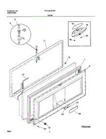03 - Door parts for Frigidaire Freezer FFC15C4CW0 from AppliancePartsPros.com