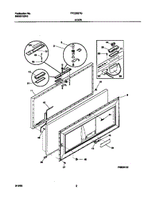 02 - Door parts for Frigidaire Freezer FFC20D7GW1 from AppliancePartsPros.com