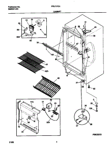 03 - Cabinet parts for Frigidaire Freezer FFU11F0HW1 from AppliancePartsPros.com