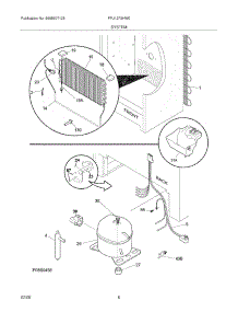 07 - System parts for Frigidaire Freezer FFU12F3HW0 from AppliancePartsPros.com