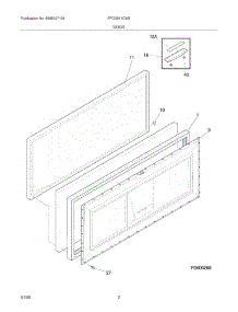03 - Door parts for Frigidaire Freezer FFC05K1CW5 from AppliancePartsPros.com