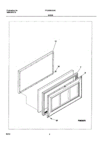 03 - Door parts for Frigidaire Freezer FFC05K3CW0 from AppliancePartsPros.com