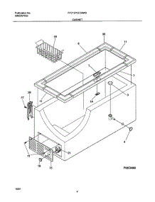 05 - Cabinet parts for Frigidaire Freezer FFC15C3AW0 from AppliancePartsPros.com