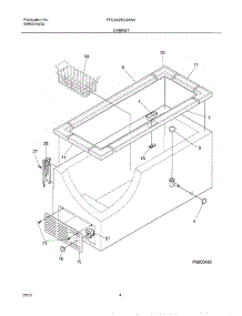 05 - Cabinet parts for Frigidaire Freezer FFC25C3AW0 from AppliancePartsPros.com