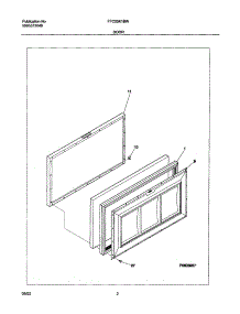 03 - Door parts for Frigidaire Freezer FFC05K1BW0 from AppliancePartsPros.com