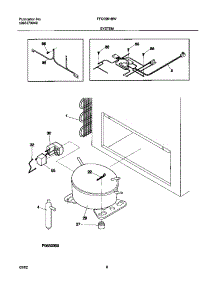 07 - System parts for Frigidaire Freezer FFC05K1BW0 from AppliancePartsPros.com