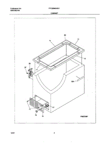 05 - Cabinet parts for Frigidaire Freezer FFC05M0AW1 from AppliancePartsPros.com