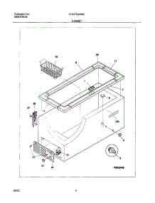 05 - Cabinet parts for Frigidaire Freezer FFC07G4AW2 from AppliancePartsPros.com