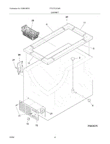 05 - Cabinet parts for Frigidaire Freezer FFC07C2CW5 from AppliancePartsPros.com