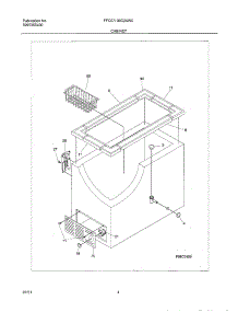 05 - Cabinet parts for Frigidaire Freezer FFC09C2AW0 from AppliancePartsPros.com